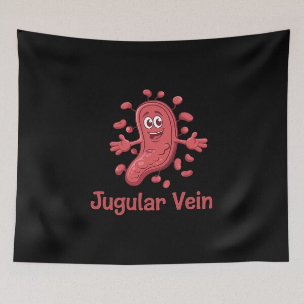 Item preview, Funny Anatomy Jugular Vein - Nurse Doctor Medical Student Biology Juggling Pun  Funny Cute Juggler Veins  designed and sold by SOUFIANE1991.