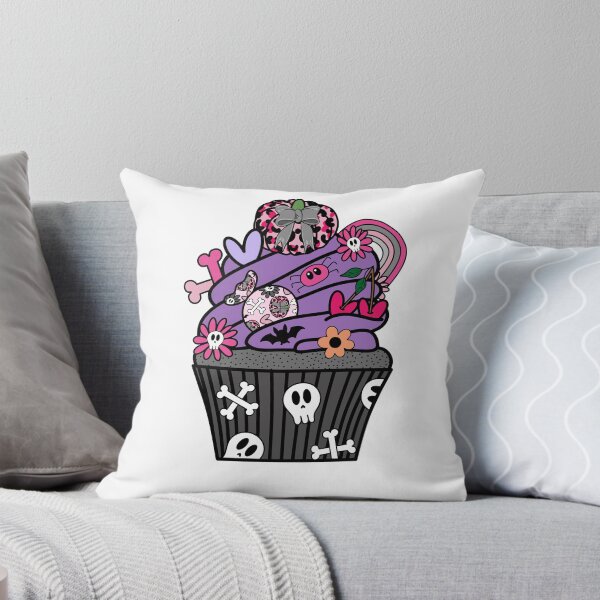 Item preview, Halloween Themed Cupcake Purple and Pink designed and sold by MrsCreative1.