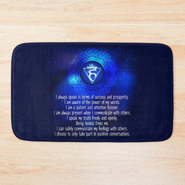 Item preview, Throat Chakra Mandala Affirmations designed and sold by chakraplaza.