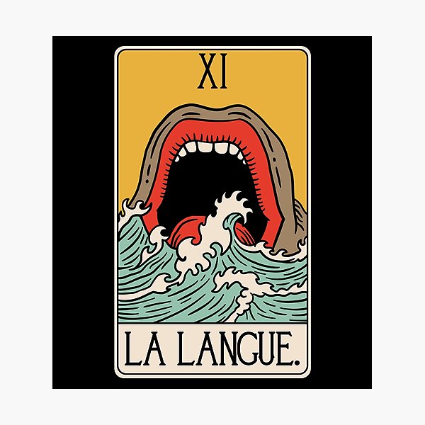 Item preview, La Langue - Linguiste - Carte de Tarot designed and sold by isstgeschichte.