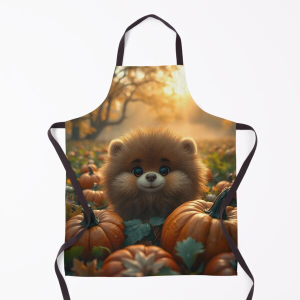Item preview, Mr. Fluff and some pumpkins around designed and sold by Wolfi51.