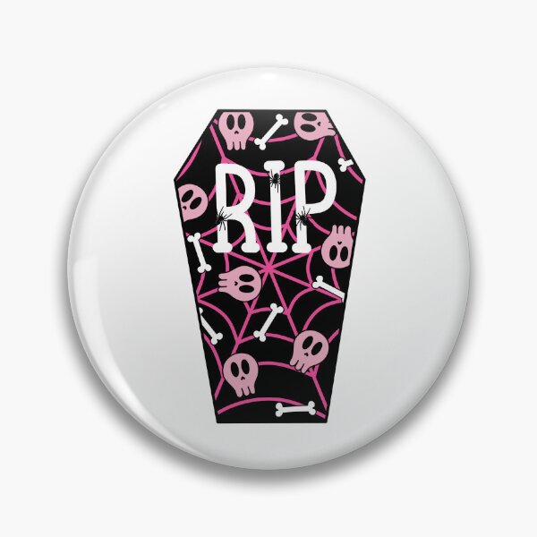 Item preview, Halloween Themed Coffin with R.I.P and Spider Web Pink designed and sold by MrsCreative1.