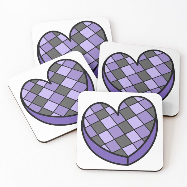 Item preview, Halloween Themed Heart Shaped Candy with Checkered Pattern Purple designed and sold by MrsCreative1.