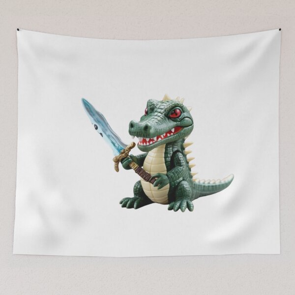 Item preview, A crocodile holding a sword designed and sold by Designfs.