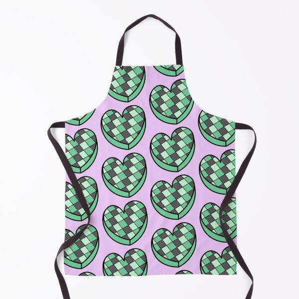 Item preview, Halloween Themed Heart Shaped Candy with Checkered Pattern Green/Mint designed and sold by MrsCreative1.