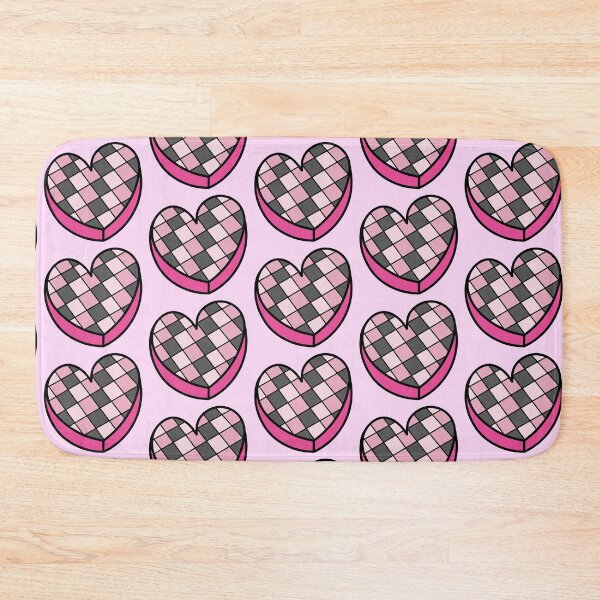 Item preview, Halloween Themed Heart Shaped Candy with Checkered Pattern Pink designed and sold by MrsCreative1.