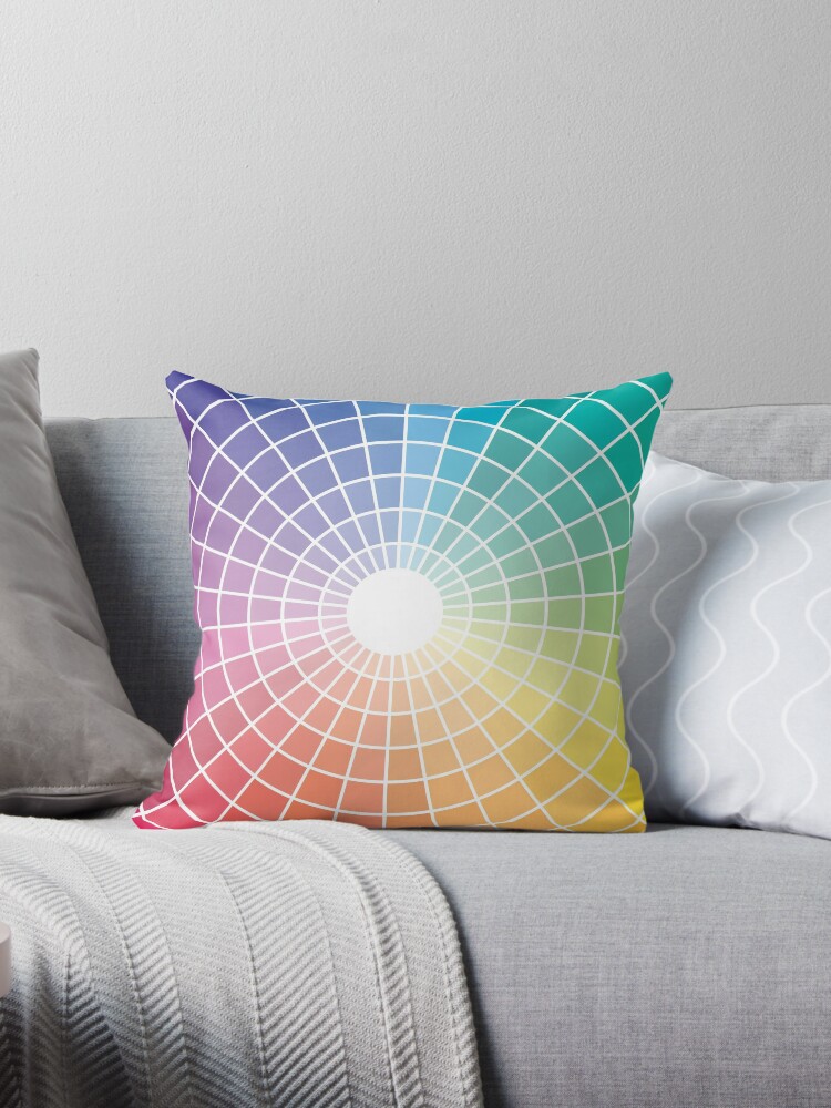 Color Wheel Throw Pillow By Cafepretzel