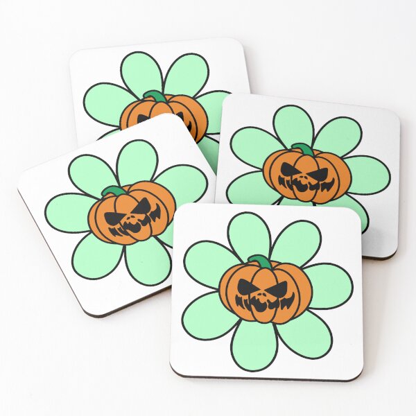 Item preview, Copy of Halloween Flower with Pumpkin Center Green/Mint and Orange designed and sold by MrsCreative1.