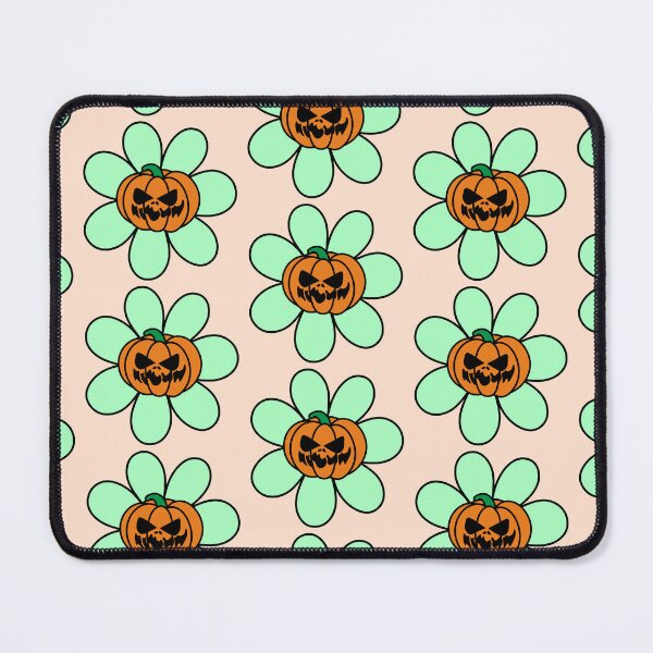 Item preview, Copy of Halloween Flower with Pumpkin Center Green/Mint and Orange designed and sold by MrsCreative1.