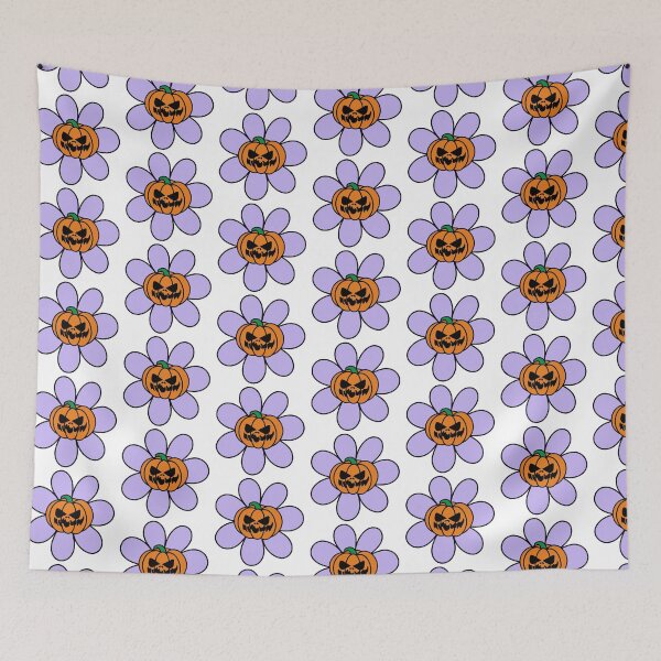Item preview, Copy of Copy of Halloween Flower with Pumpkin Center Purple and Orange designed and sold by MrsCreative1.