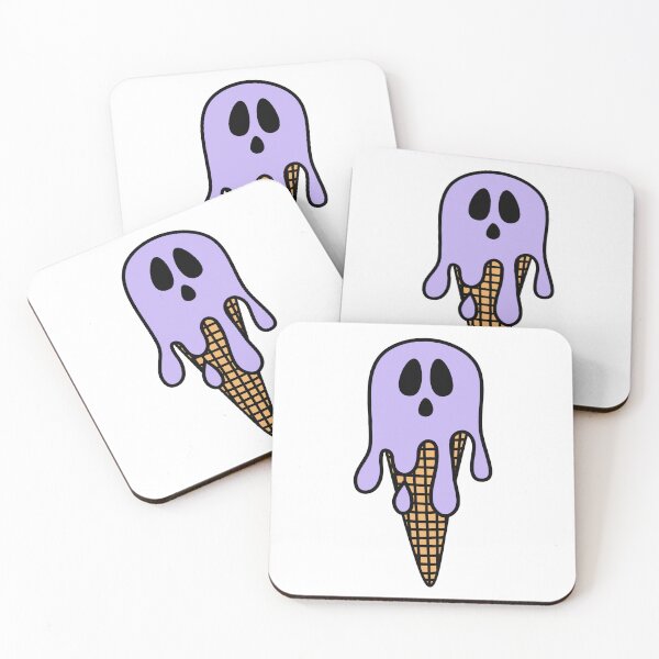 Item preview, Melting Ghost Halloween Ice Cream Purple designed and sold by MrsCreative1.
