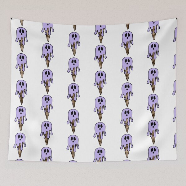 Item preview, Melting Ghost Halloween Ice Cream Purple designed and sold by MrsCreative1.