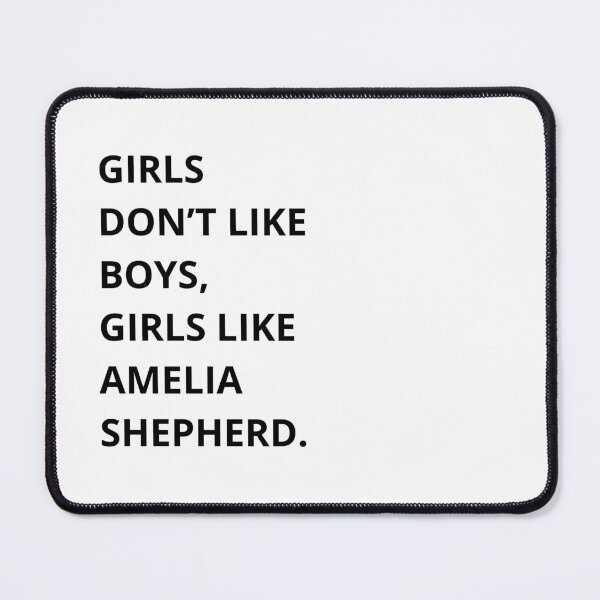 Item preview, girls don't like boys girls like amelia shepherd designed and sold by -Joanne-.