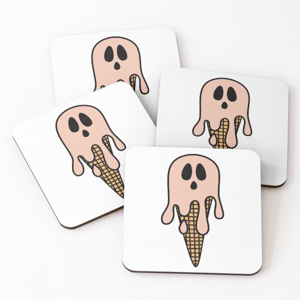 Item preview, Melting Ghost Halloween Ice Cream Orange designed and sold by MrsCreative1.