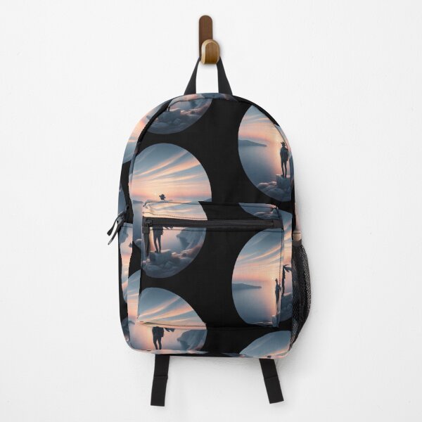 Item preview, Traveler at Sunset Overlooking the Ocean designed and sold by IllumeInk.