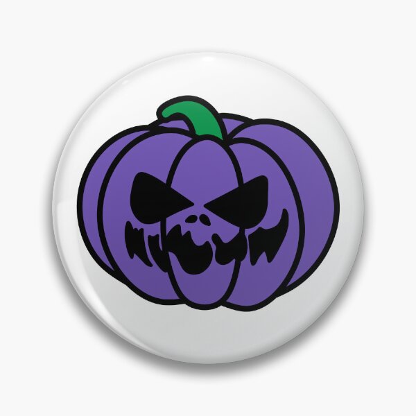 Item preview, Spooky Faced Halloween Pumpkin Purple designed and sold by MrsCreative1.