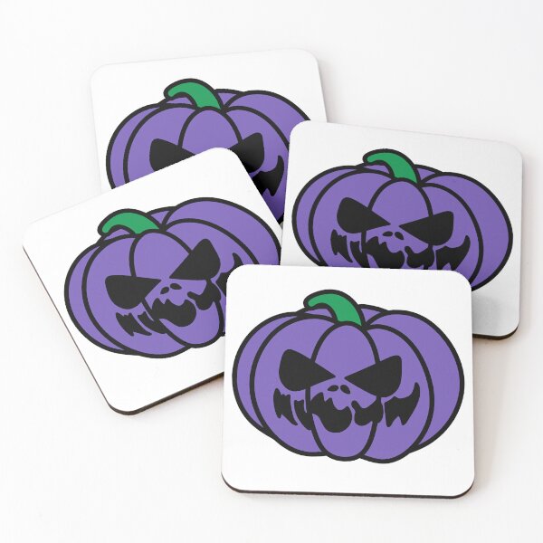 Item preview, Spooky Faced Halloween Pumpkin Purple designed and sold by MrsCreative1.