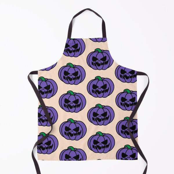 Item preview, Spooky Faced Halloween Pumpkin Purple designed and sold by MrsCreative1.