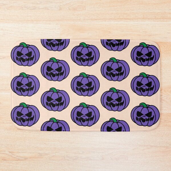 Item preview, Spooky Faced Halloween Pumpkin Purple designed and sold by MrsCreative1.