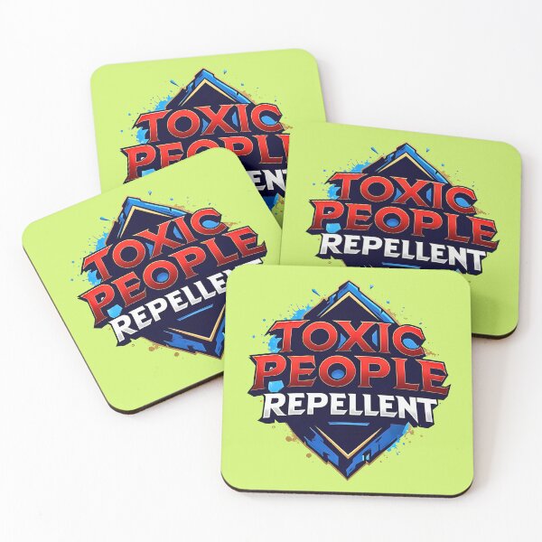 Item preview, Toxic People Repellent Funny Quote Motivational Inspirational design designed and sold by BorgSpareParts.