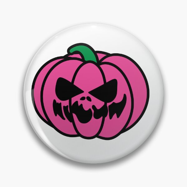 Item preview, Spooky Faced Halloween Pumpkin Pink designed and sold by MrsCreative1.