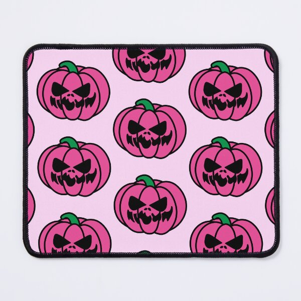 Item preview, Spooky Faced Halloween Pumpkin Pink designed and sold by MrsCreative1.