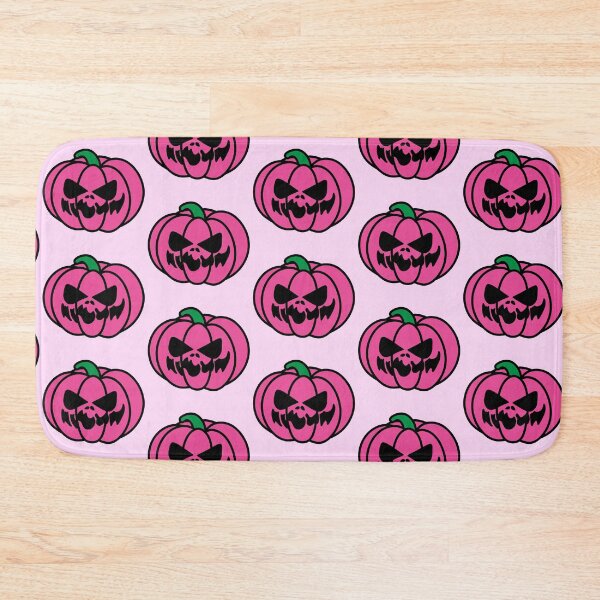 Item preview, Spooky Faced Halloween Pumpkin Pink designed and sold by MrsCreative1.