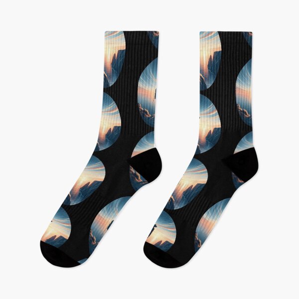 Item preview,  Traveler's Sunset Overlooking the Ocean designed and sold by IllumeInk.