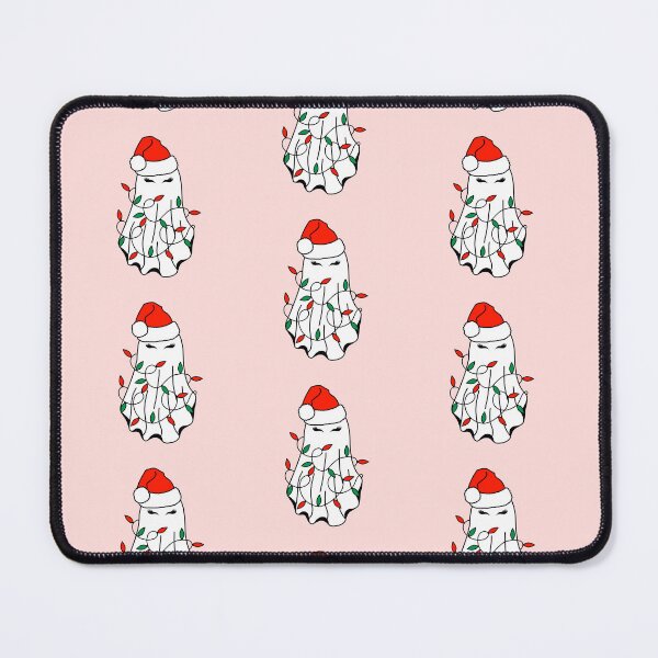 Item preview, Christmas Ghost with Hat and Lights Red and Green designed and sold by MrsCreative1.