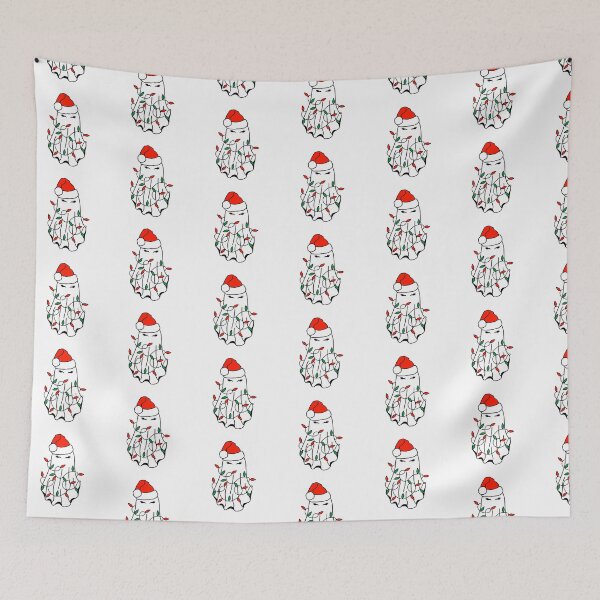 Item preview, Christmas Ghost with Hat and Lights Red and Green designed and sold by MrsCreative1.