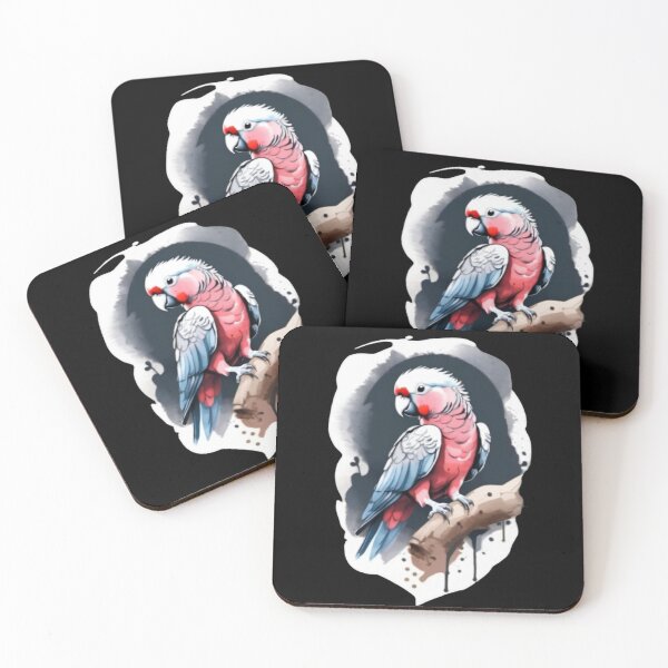 Item preview, grey galah watercolor designed and sold by EuropeanPrints.