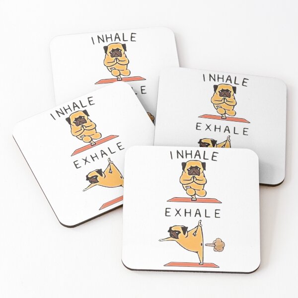 Item preview, Inhale Exhale Funny Dog Yoga designed and sold by Vicky021.