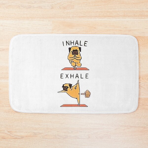 Item preview, Inhale Exhale Funny Dog Yoga designed and sold by Vicky021.