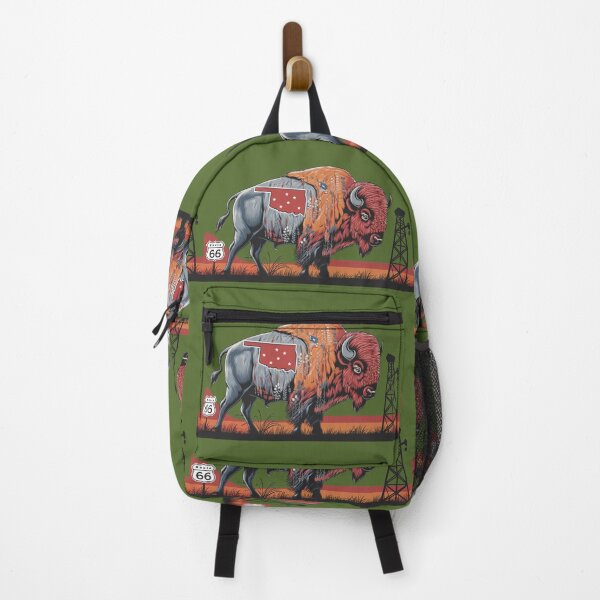 Item preview, Oklahoma Bison Art, Route 66 Americana, Vintage Bison Illustration, Western Wildlife, Oklahoma Pride designed and sold by ScissortailOKC.