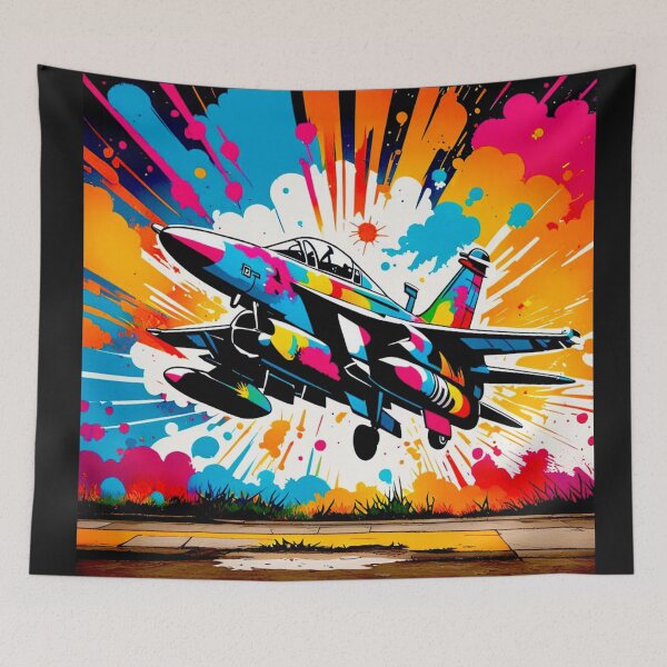 Item preview, Military graffiti  f-18 ish v1 designed and sold by Helios Be. Lavsh.