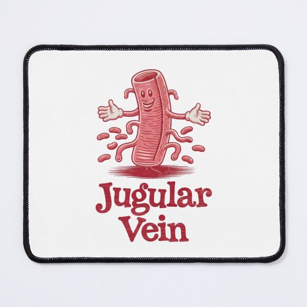 Item preview, Funny vintage Anatomy Jugular Vein - Nurse Doctor Medical Student Biology Juggling Pun  Funny Cute Juggler Veins  designed and sold by SOUFIANE1991.