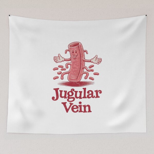 Item preview, Funny vintage Anatomy Jugular Vein - Nurse Doctor Medical Student Biology Juggling Pun  Funny Cute Juggler Veins  designed and sold by SOUFIANE1991.