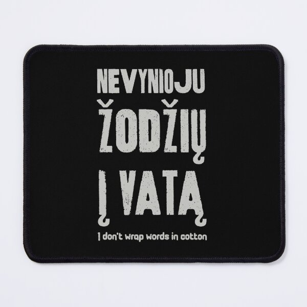 Item preview, Funny Lithuanian Language I don't wrap words in cotton designed and sold by Lelijo.