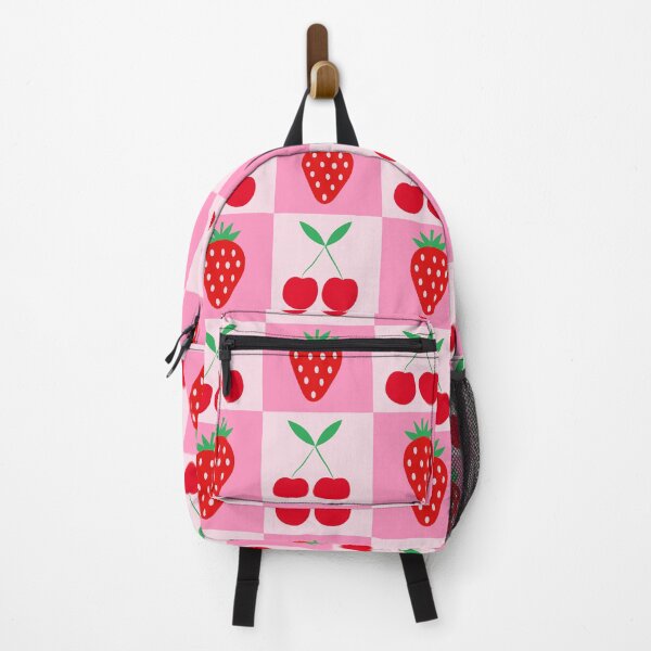 Item preview, Checkered Cherries with Strawberries Pattern designed and sold by Yasminepatterns .