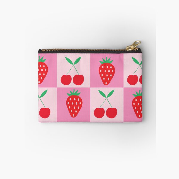 Item preview, Checkered Cherries with Strawberries Pattern  designed and sold by Yasminepatterns .