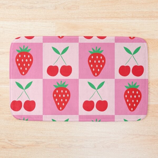 Item preview, Checkered Cherries with Strawberries Pattern  designed and sold by Yasminepatterns .