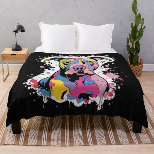 Item preview, Paint Splatter Pitbull designed and sold by Planetporridge.