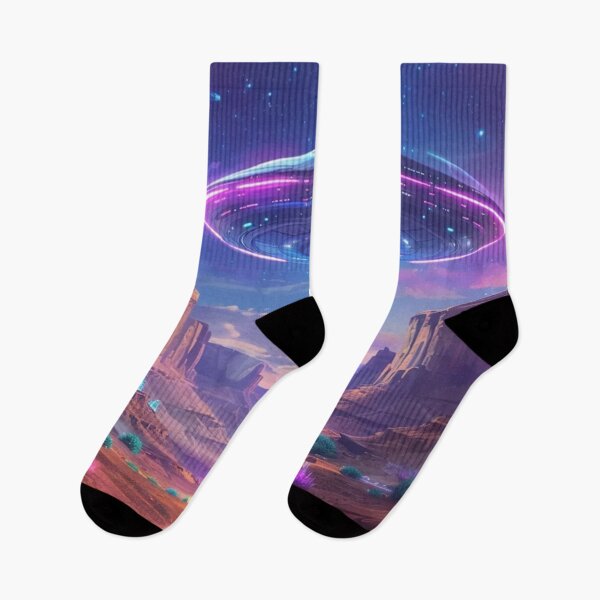 Item preview, Neon Visitation: UFO Gifts designed and sold by eXtraHumans.