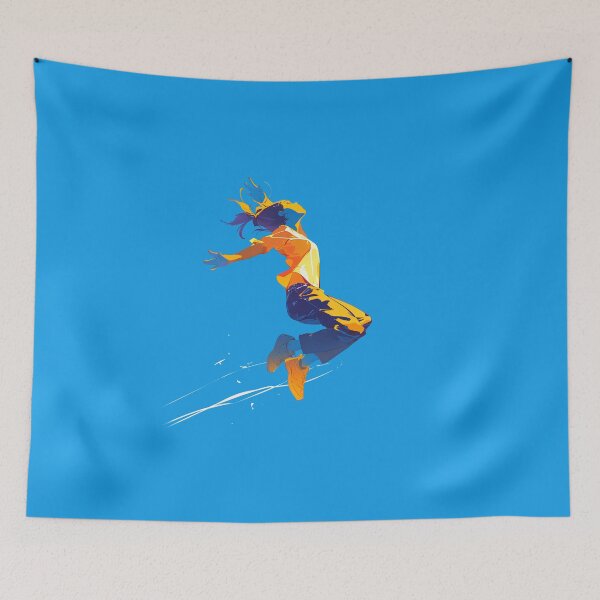 Item preview, Adrenaline Jump - Dynamic Minimalist Silhouette designed and sold by Windy-market.