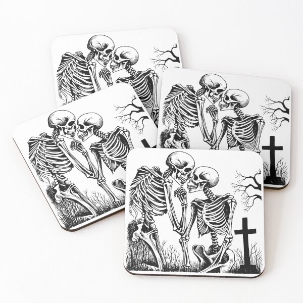 Item preview, Kissing Skeletons Graveyard designed and sold by GeoSketchWear.