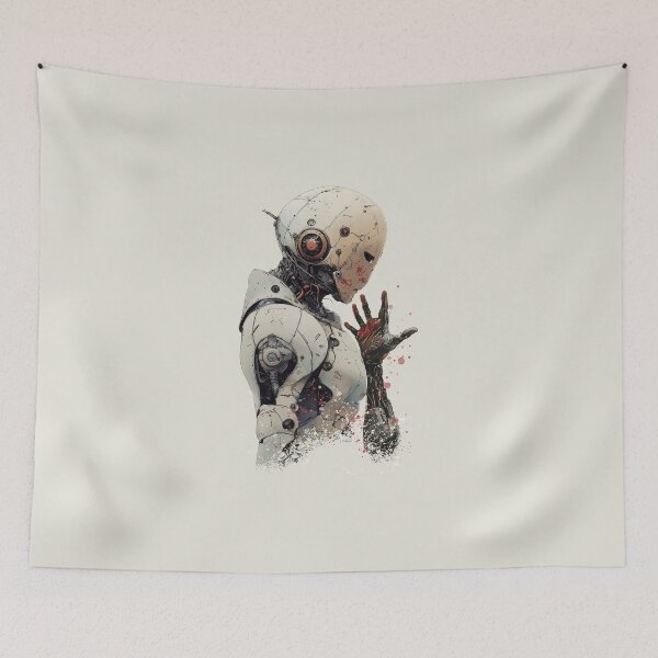 Item preview, Sci fi futuristic robot android designed and sold by OdinsBigBeard.