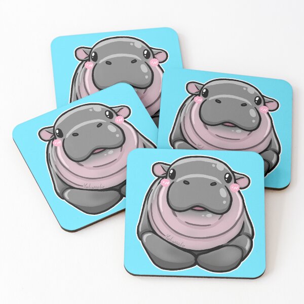 Item preview, baby hippo cute designed and sold by yuliwoolie.