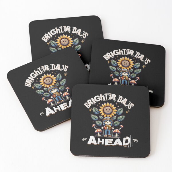 Item preview, Positive Affirmations – Retro "Brighter days ahead" Design for T-Shirts, Mugs, Stickers & More designed and sold by artedigital99.