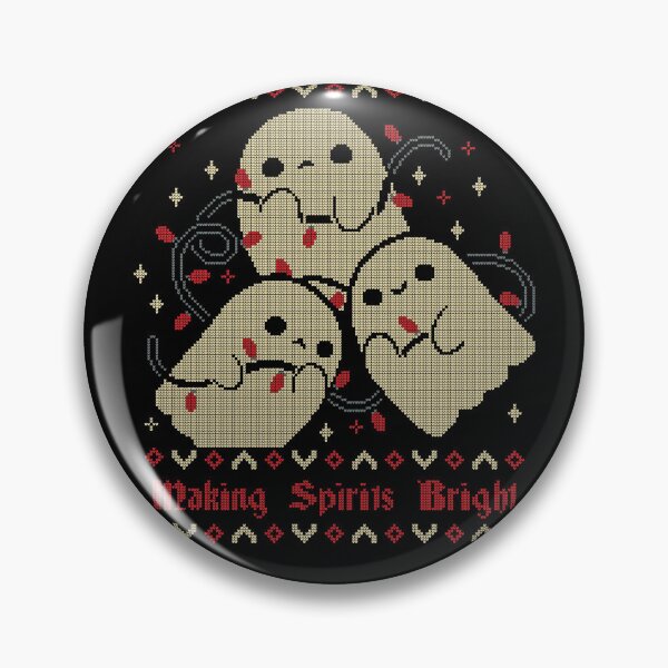 Item preview, Cute Ghosts Making Spirits Bright UGLY CHRISTMAS designed and sold by xMorfina.