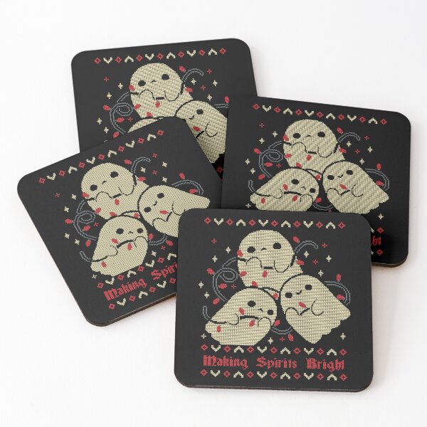 Item preview, Cute Ghosts Making Spirits Bright UGLY CHRISTMAS designed and sold by xMorfina.